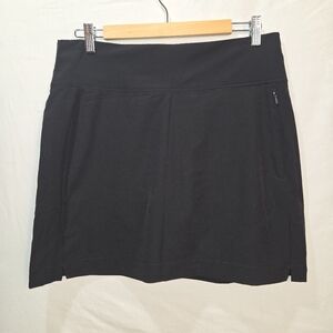 Cloudveil Black Sz Small Tennis Golf Sport Skort Built In Shorts Zip Pocket